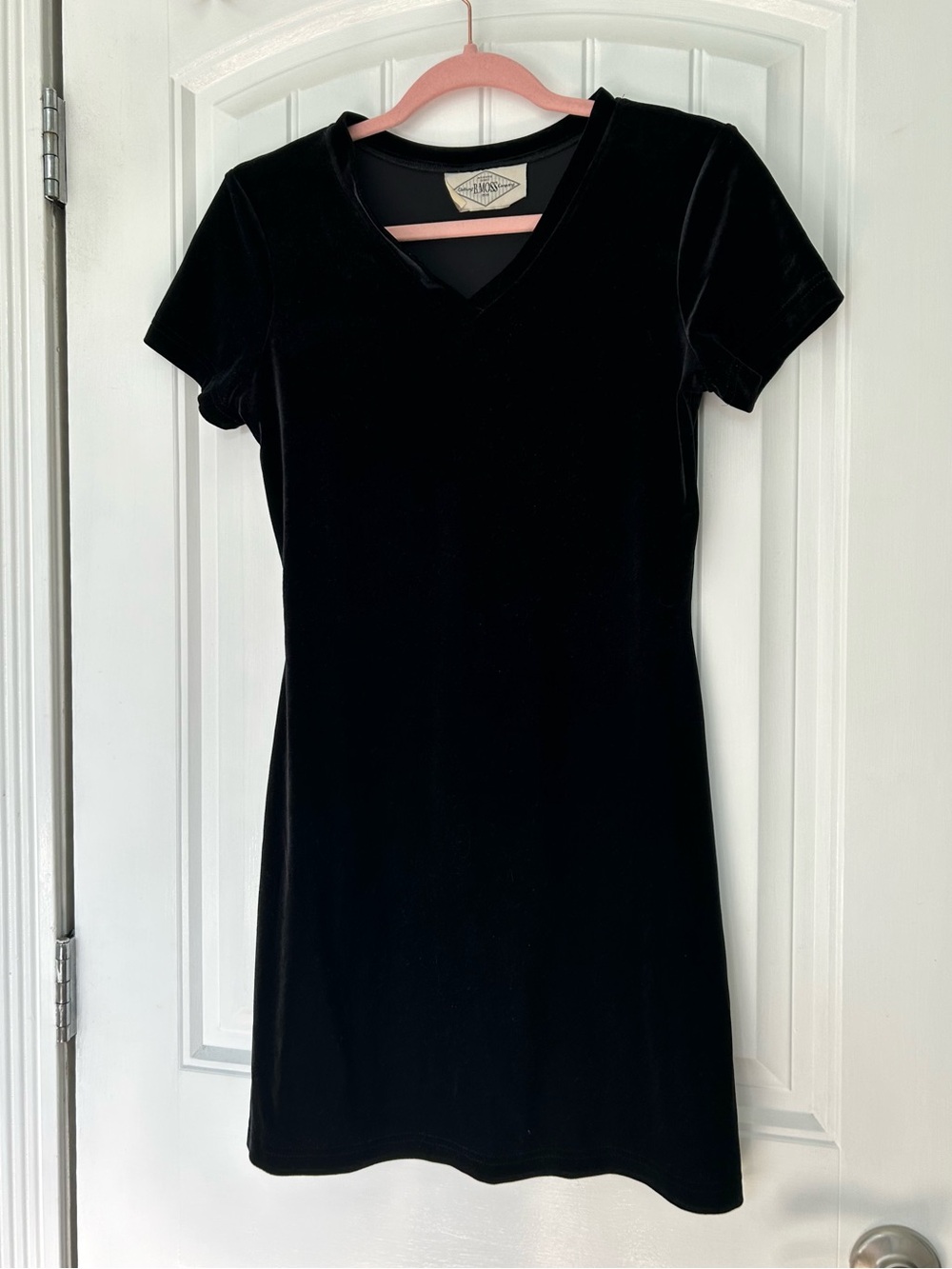 Vintage velvet mini dress